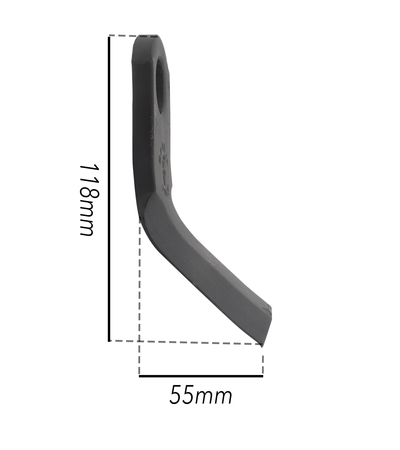 Coltello per trincia a Y altezza 55mm lunghezza 118mm confezione da 3 pezzi
