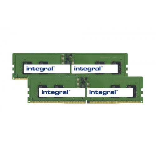 Integral KVR48U40BS6K2-16-IN memoria 16 GB 2 x 8 GB DDR5 4800 MHz (16GB [2x8GB] PC RAM MODULE KIT DDR5 4800MTs PC5-38400 UNBUFFERED NON-ECC DIMM 1.1V 1GX16 CL40 INTEGRAL)