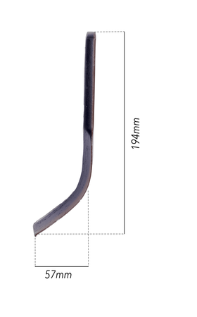 Coltello per trincia a Y altezza 194mm lunghezza 57mm confezione da 10 pezzi
