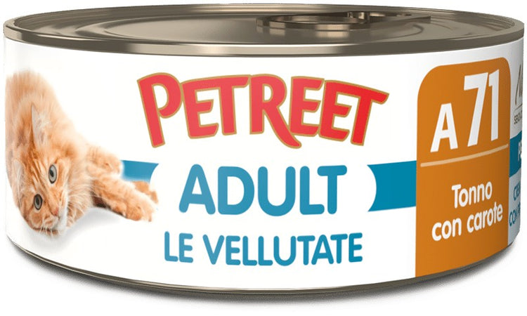 Petreet Cat Adult Vellutate Tonno con Carote 70gr