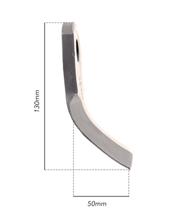 Coltello per trincia a Y altezza 130mm lunghezza 50mm