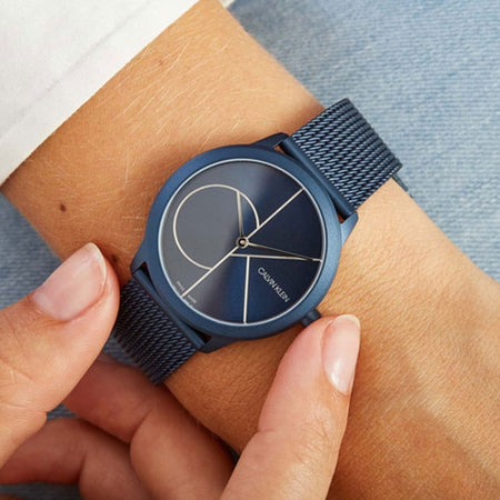 Orologio CALVIN KLEIN donna Minimal tempo acciaio blu