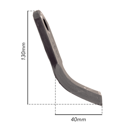 Coltello a Y 130x40mm Foro Ø 16,5mm confezione da 3 pezzi