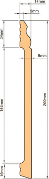 100ml-di-Battiscopa-DUCALE-GIGANTE-in-POLIMERI-EqualWood-HI-TEC-200x14x2000mm---BIANCO