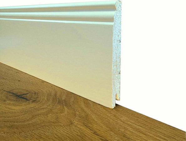 100ml-di-Battiscopa-PREMIUM-in-legno-MASSELLO-mod.DUCALE-120x15-laccato-bianco-RAL-9010-(Avorio)