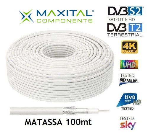 Matassa 100 mt. cavo Satellitare e Terrestre 5,0 mm MAXITAL