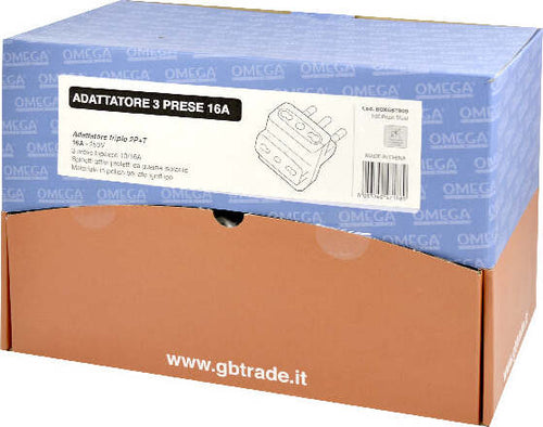 100x Adattatore Triplo 3 Prese Bipasso 10/16A 2P+T, Spina 16A 2P+T Fai da te/Materiale elettrico/Multiprese Non solo alimenti - Albano Laziale, Commerciovirtuoso.it
