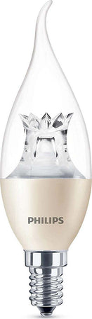 100x-Philips-Warmglow-LED-E14-Edison-25WDimmable-Bent-Candle-Light-Bulbs-250lm-[Classe-di-efficienza-energetica-E]