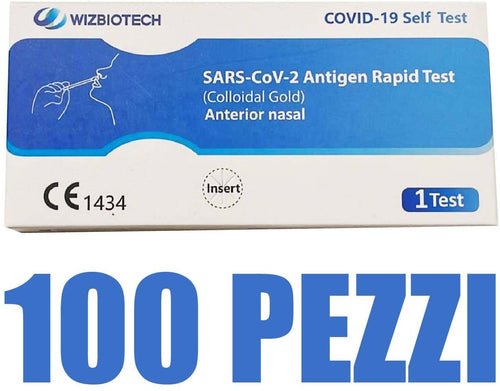 100x Tampone Rapido Covid-19 Test Antigenico Rapido Covid-19 Autodiagnosi Wiz Biotech € 3.49 Cad