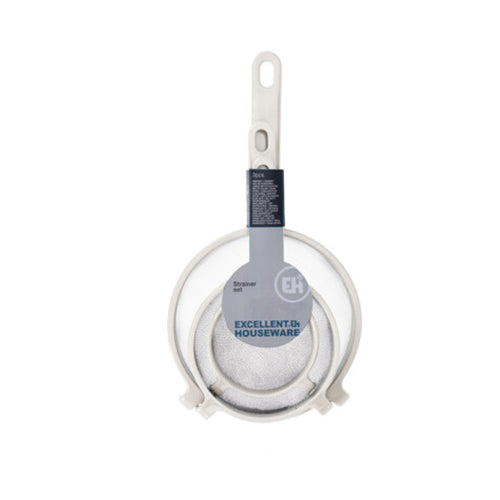 Colino in acciaio inox per setaccio prodotti cucina set da 3