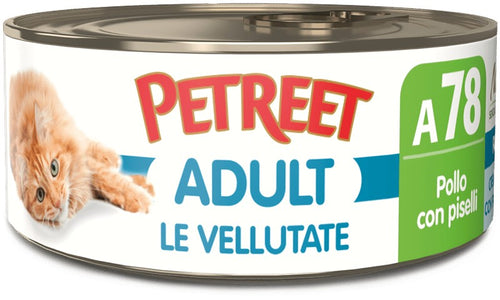 Petreet Cat Adult Vellutate Pollo con Piselli 70gr