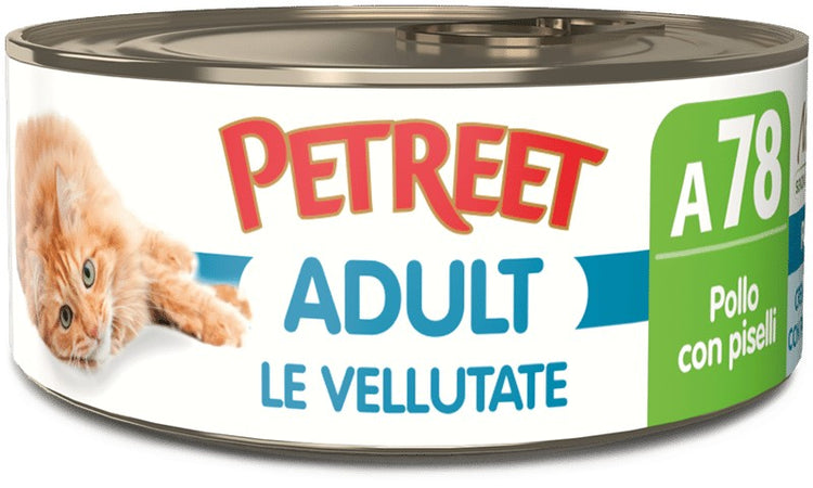 Petreet Cat Adult Vellutate Pollo con Piselli 70gr