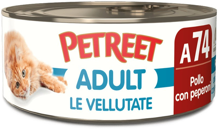 Petreet Cat Adult Vellutate Pollo con Peperoni 70gr