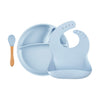 Set pappa piatto, bavaglino, cucchiaio Minikoioi