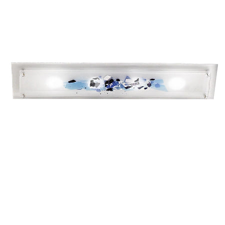 Plafoniera vetro colorato Familamp ABSTRACUS 325 AG MAXI GX53 LED lampada soffitto moderna artigianale