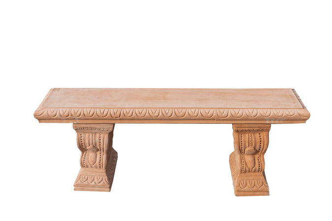 Biscottini Panchina in Terracotta 100% Made in Italy interamente Lavorata a Mano Panca