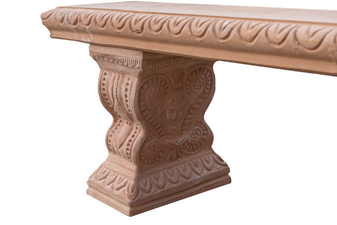 Biscottini Panchina in Terracotta 100% Made in Italy interamente Lavorata a Mano Panca