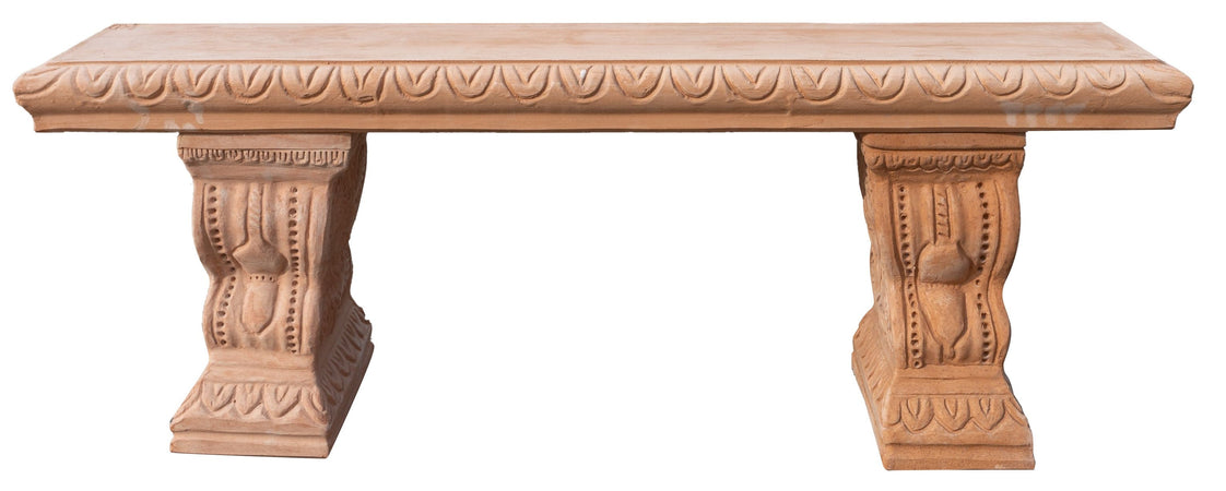Biscottini Panchina in Terracotta 100% Made in Italy interamente Lavorata a Mano Panca