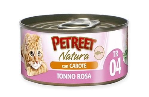 Petreet Natura Cat Adult Tonno Rosa con Carote 140gr