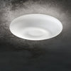 Plafoniera Moderna Glory Vetro Bianco 2 Luci E27 D40Cm