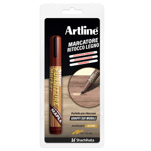Marcatore Permanente Per Legno Furniture Marker Artline Punta Scalpello Acero
