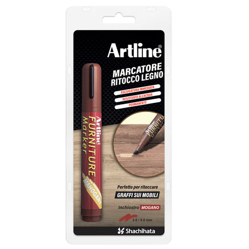 Marcatore Permanente Per Legno Furniture Marker Artline Punta Scalpello Mogano
