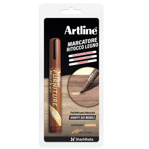 Marcatore Permanente Per Legno Furniture Marker Artline Punta Scalpello Quercia