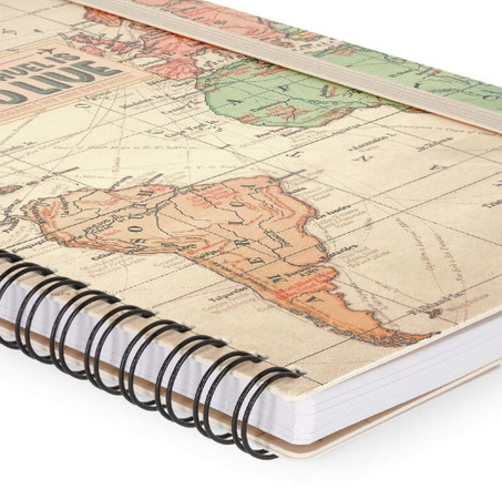 Quaderno Spiralato Large a Righe a tema Travel