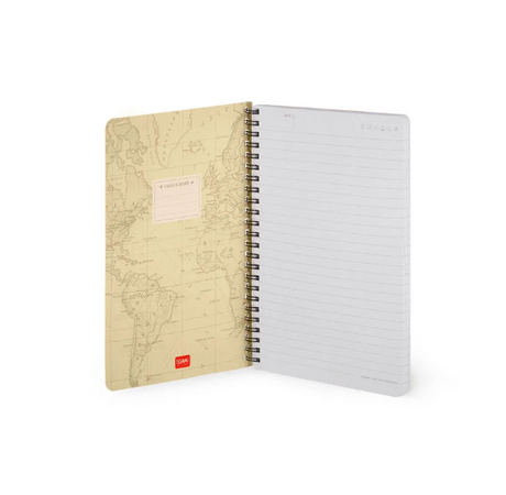 Quaderno Spiralato Large a Righe a tema Travel