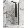 Porta Doccia Battente trasparente 8mm h200 TINOS 400 GUN METAL