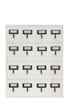Biscottini Bacheca appendichiavi in legno finitura bianco anticato L37xPR4xH47 cm Offerta