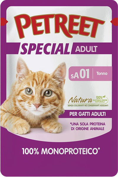 Petreet Cat Special Adult MonoProteico Tonno Busta 70gr