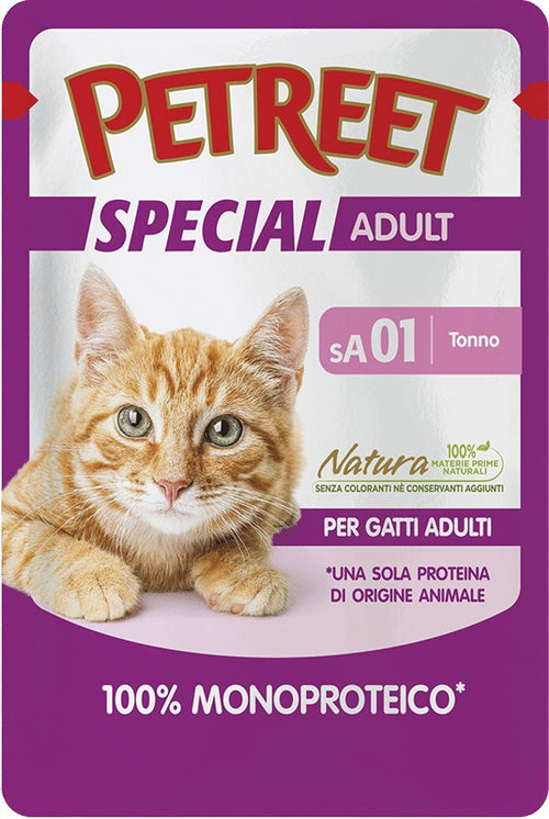 Petreet Cat Special Adult MonoProteico Tonno Busta 70gr