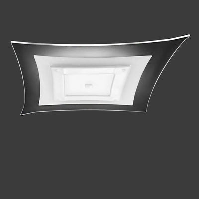Plafoniera vetro bianco Familamp BLOSSOM 353 PL55 4500LM LED integrato lampada soffitto moderna artigianale camerette