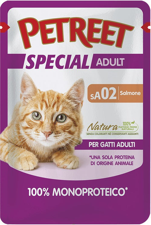 Petreet Cat Special Adult MonoProteico Salmone Busta 70gr