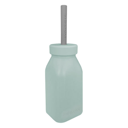 Bottiglia 200 ml silicone Bottle + Straw Minikoioi