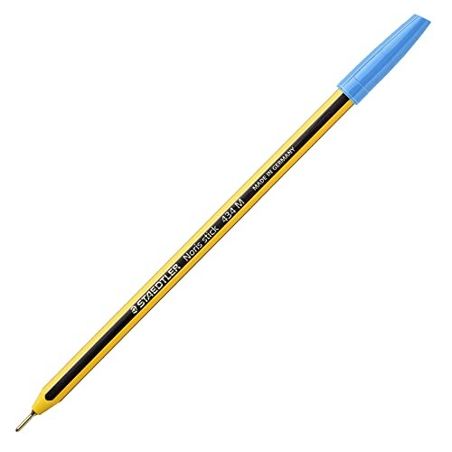 STAEDTLER Confezione da 10 Penna SFERA NORIS STICK colore Azzurro