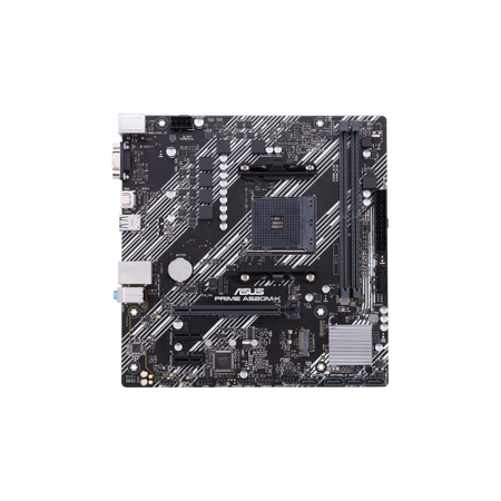 ASUS PRIME A520M-K - scheda madre - micro ATX - Socket AM4 - chipset AMD A520 - USB 3.2 Gen 1 - Gigabit LAN - grafica integrata (CPU richiesta)