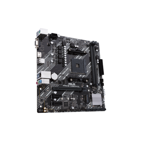 ASUS PRIME A520M-K - scheda madre - micro ATX - Socket AM4 - chipset AMD A520 - USB 3.2 Gen 1 - Gigabit LAN - grafica integrata (CPU richiesta)