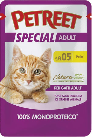 Petreet Cat Special Adult MonoProteico Pollo Busta 70gr