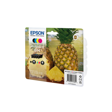 EPSON CARTUCCIA 604 MULTIPACK INKJET SERIE ANANAS 4 COLORI FORMATO STD