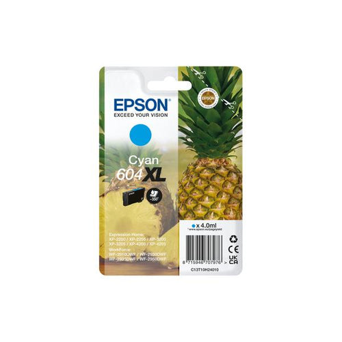Cartuccia originale Epson 604XL - per stampanti Epson Workforce - Alta Capacità - Ciano