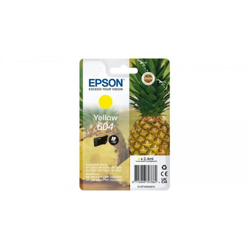 Cartuccia originale Epson T604 - per Epson EXPRESSION HOME XP2200, WORKFORCE WF2950DWF - Gialla