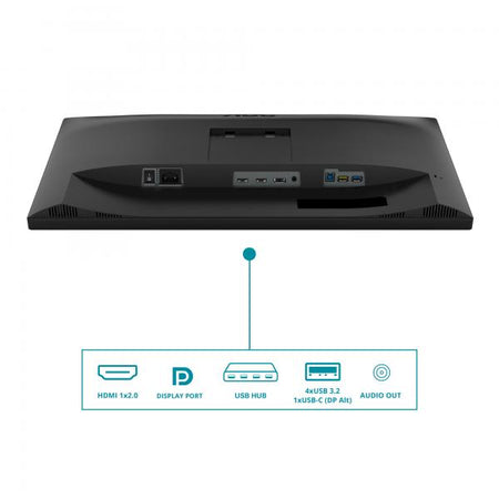 AOC MONITOR CURVO 34 LED VA WQHD 21:9 4MS 300 CDM, REG ALTEZZA, USB-C DOCK, DP/HDMI, MULTIMEDIALE