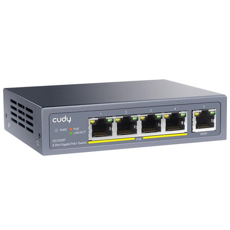 CUDY GS1005P - 5-PORT GIGABIT POE+ SWITCH 60W