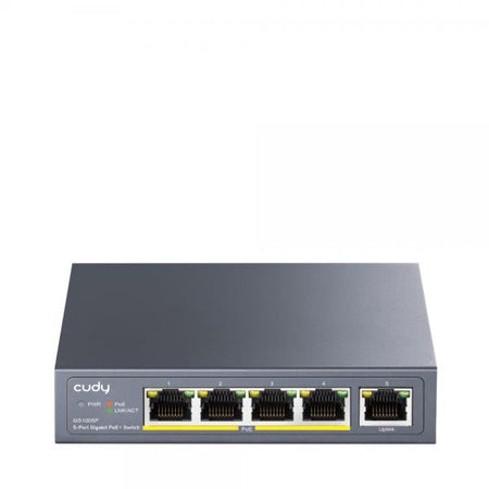 Unmanaged Switch Gigabit POE+ 5 porte, GS1005P
