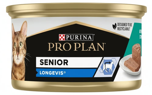 Purina Pro Plan Senior 7+ Umido Gatti Mousse con Tonno 85gr