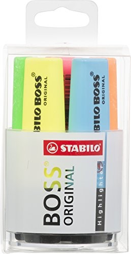 Stabilo Boss, Box Bicchiere da 6 evidenziatori