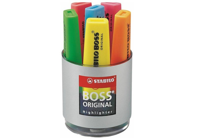 Stabilo Boss, Box Bicchiere da 6 evidenziatori