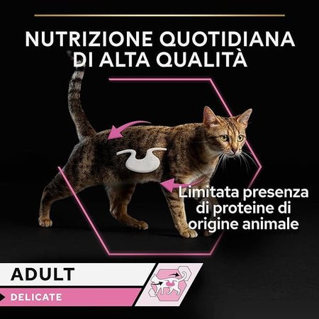 Purina Pro Plan Adult Delicate Umido Gatti con Tacchino 85gr
